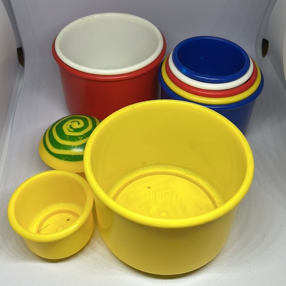 Ambi Toys Colourful Beakers Stack Or Nest Cups Toy - Picture 2 of 3